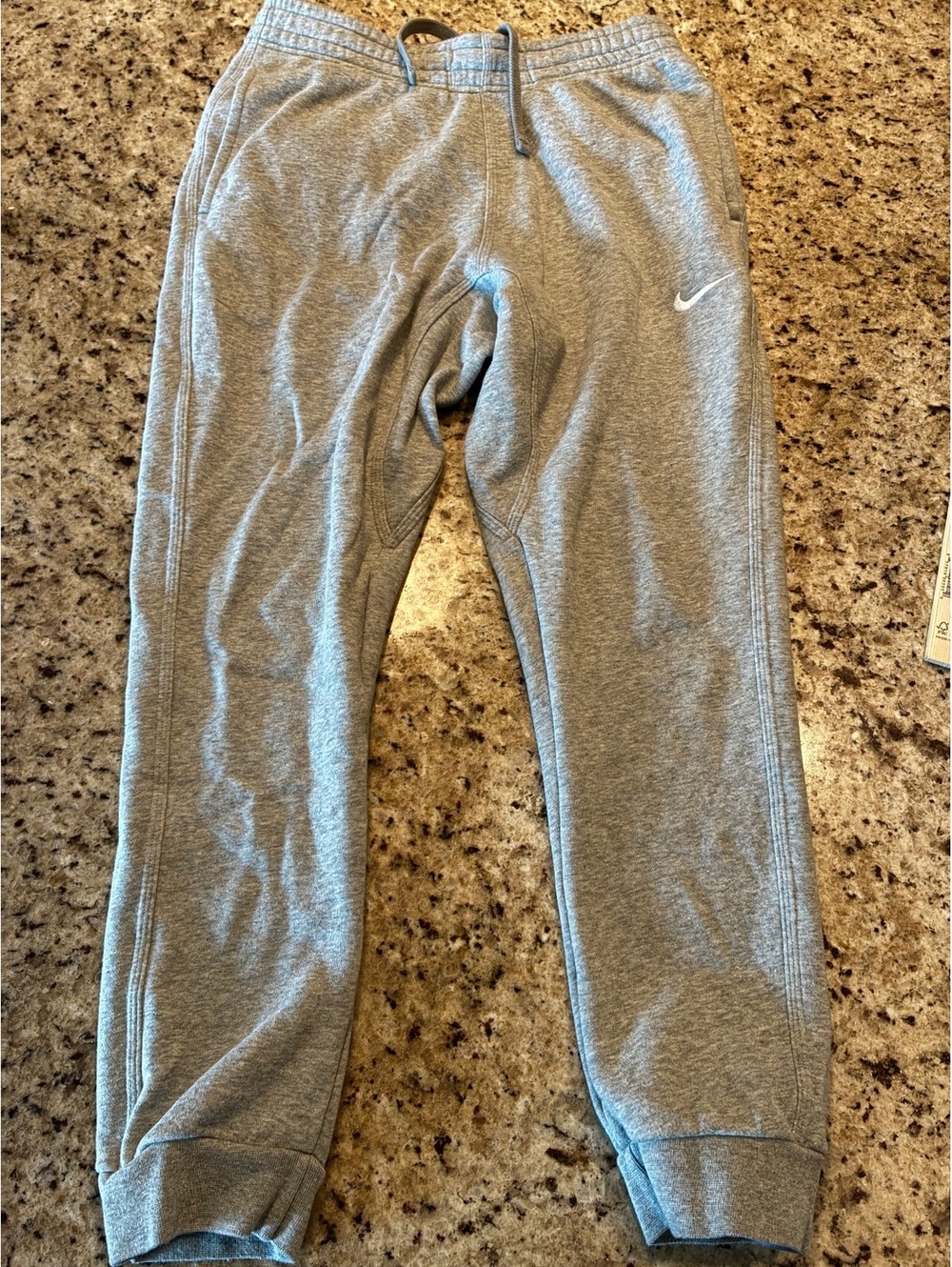 Nike Men's Grey Fleece Sweatpants Medium